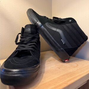 Vans Sk8-Hi PopCush Black Skate Shoes Men’s 13 High Top